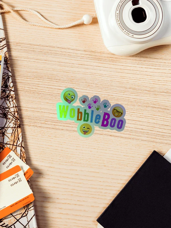 WobbleBoo Holographic Sticker Sheet - Smile & Shine Collection product image (1)