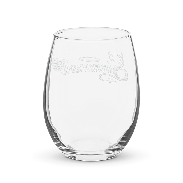 Sinnocent Halo Wing Stemless Wine Glass (White) product image (2)