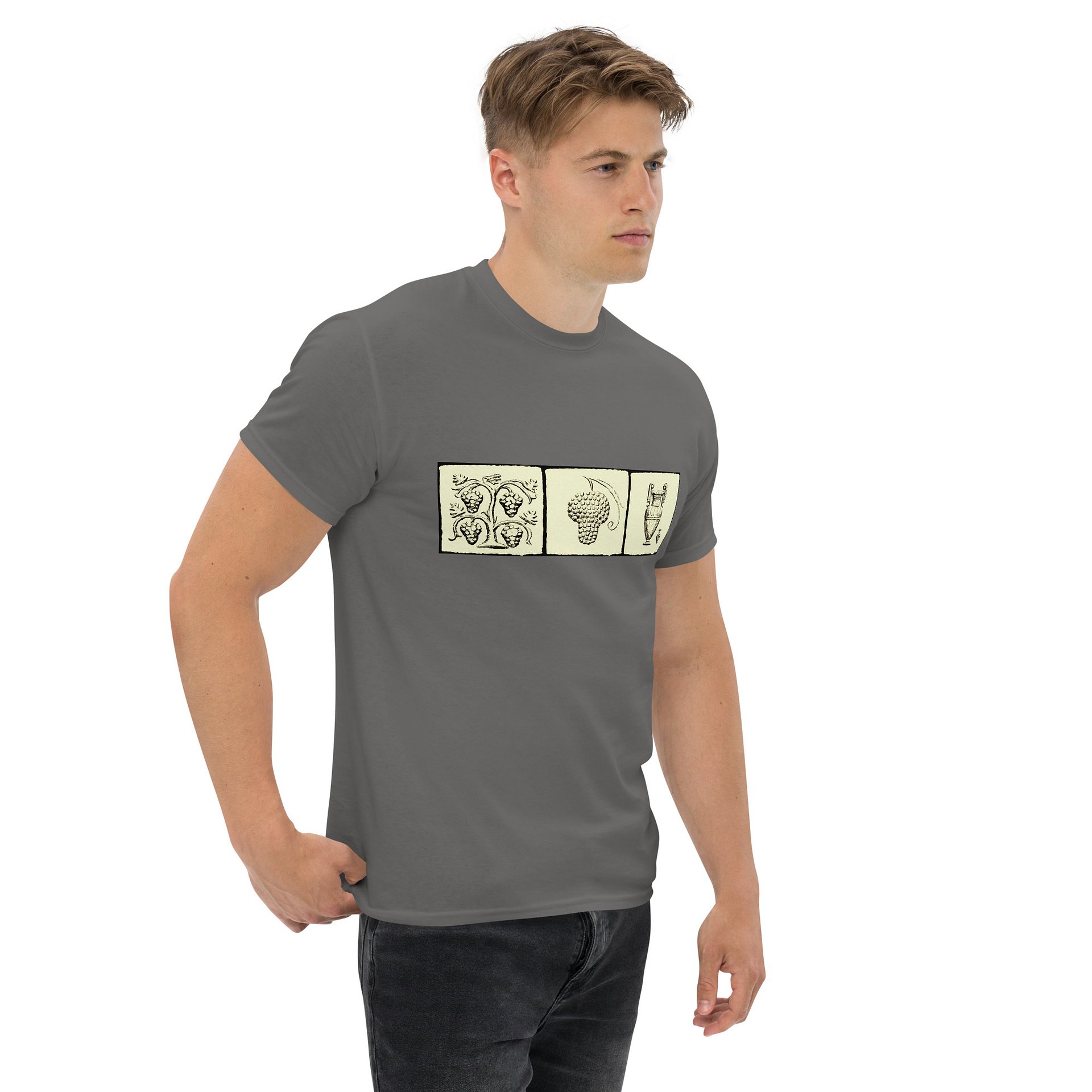 Grape and Wine Ancient Greek Art circa 3rd Century BC, T-Shirt product image (4)