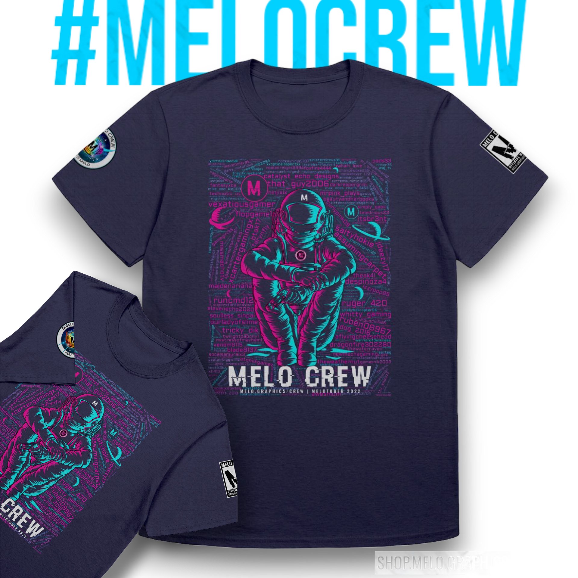 #MELOtober 2022 MELO CREW Vibes - Personalized T-Shirt + BONUS | #MadeByMELO product image (1)