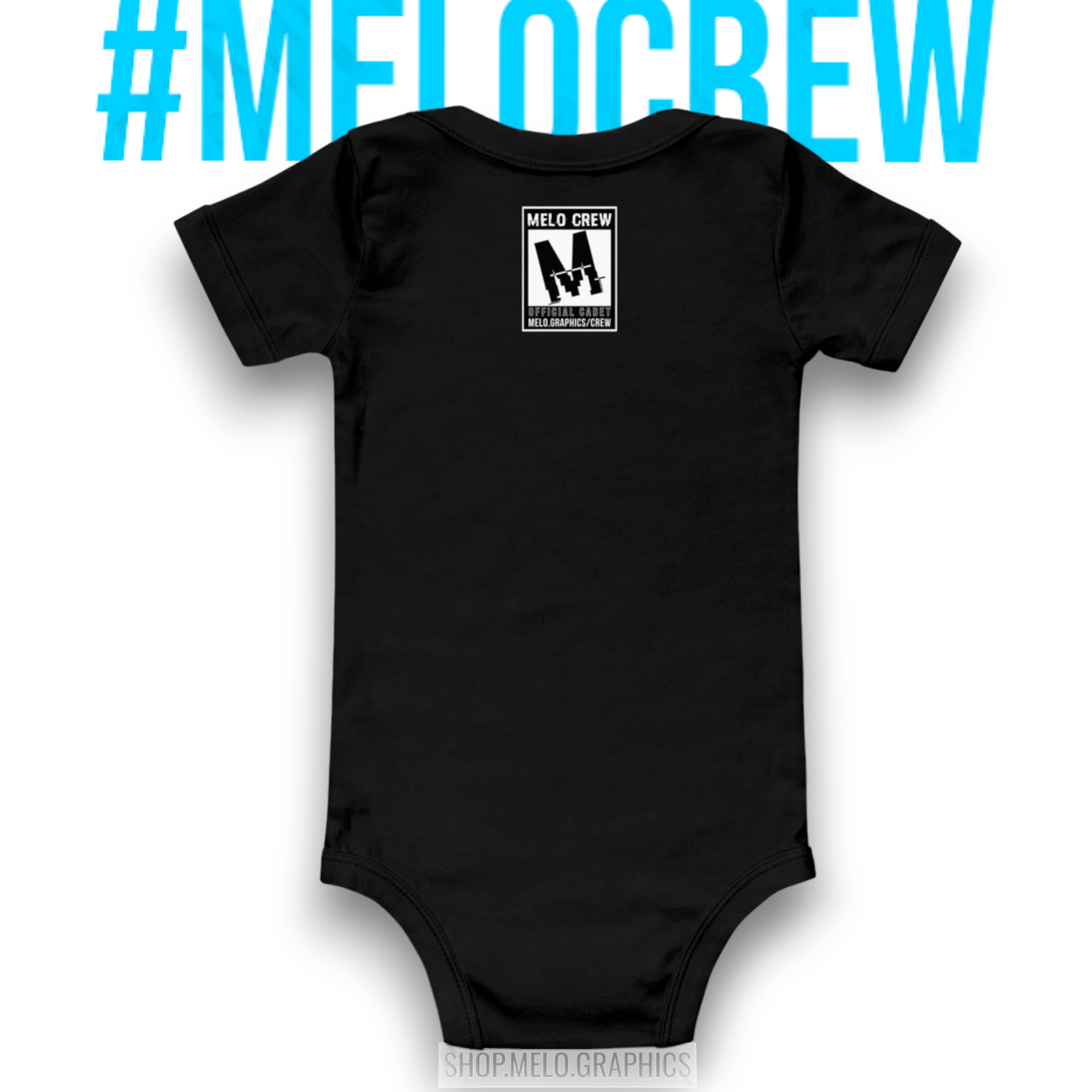 Official MELO CREW Cadet Member Badge - Classic Infant Onsie | #MadeByMELO product image (2)
