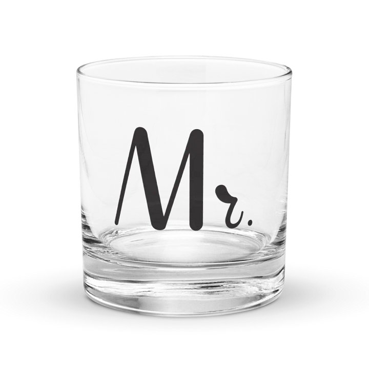Stylish 'Mr.' Rocks Glass product image (1)
