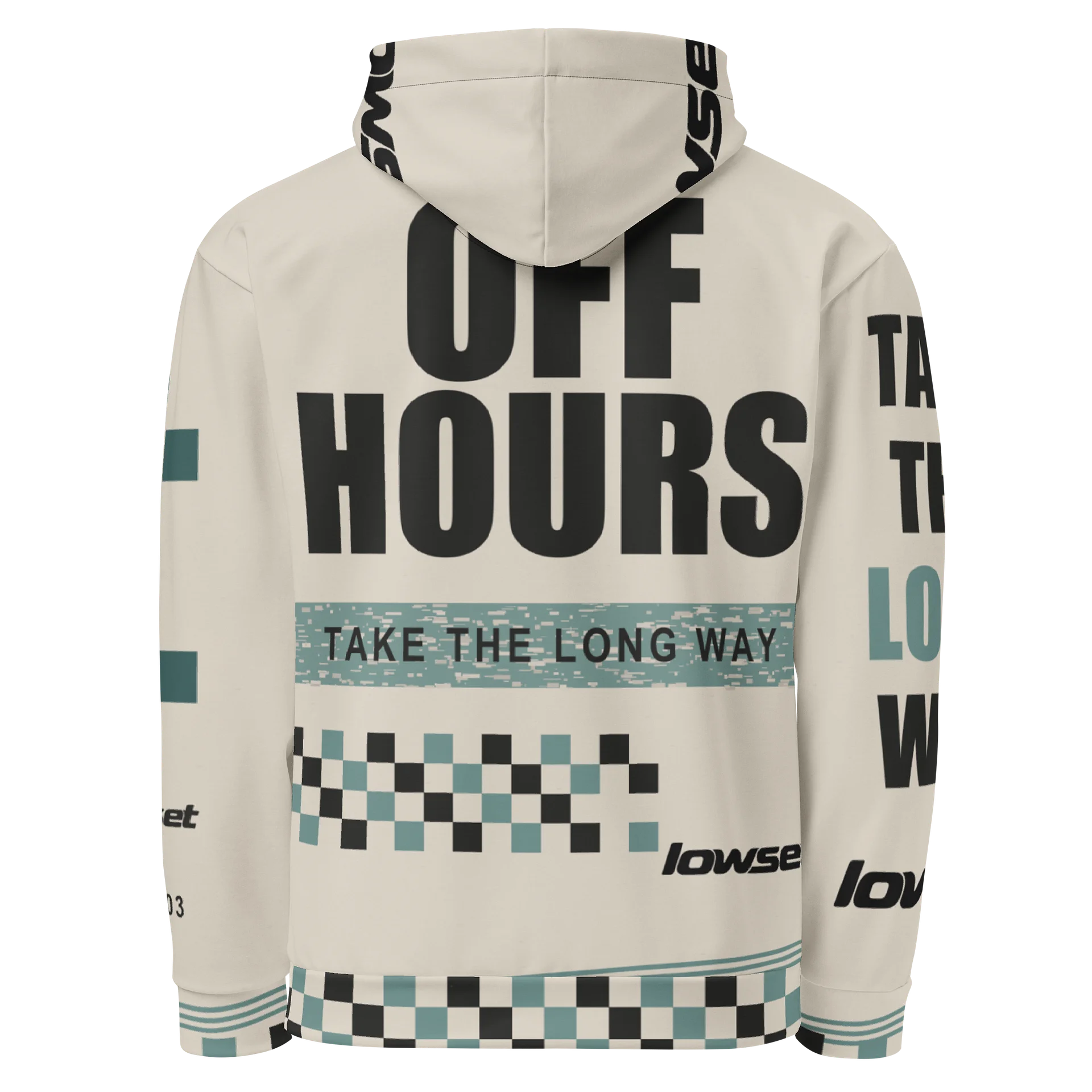 LOWSET / OFF HOURS — AOP Hoodie product image (2)