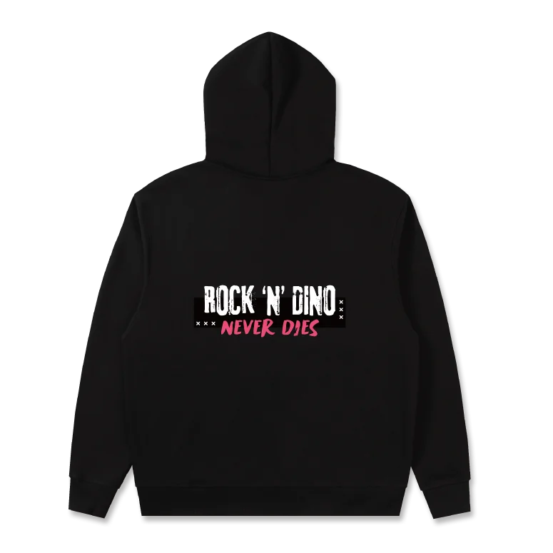 FMB 搖滾恐龍 拉鏈帽 T (黑) product image (2)