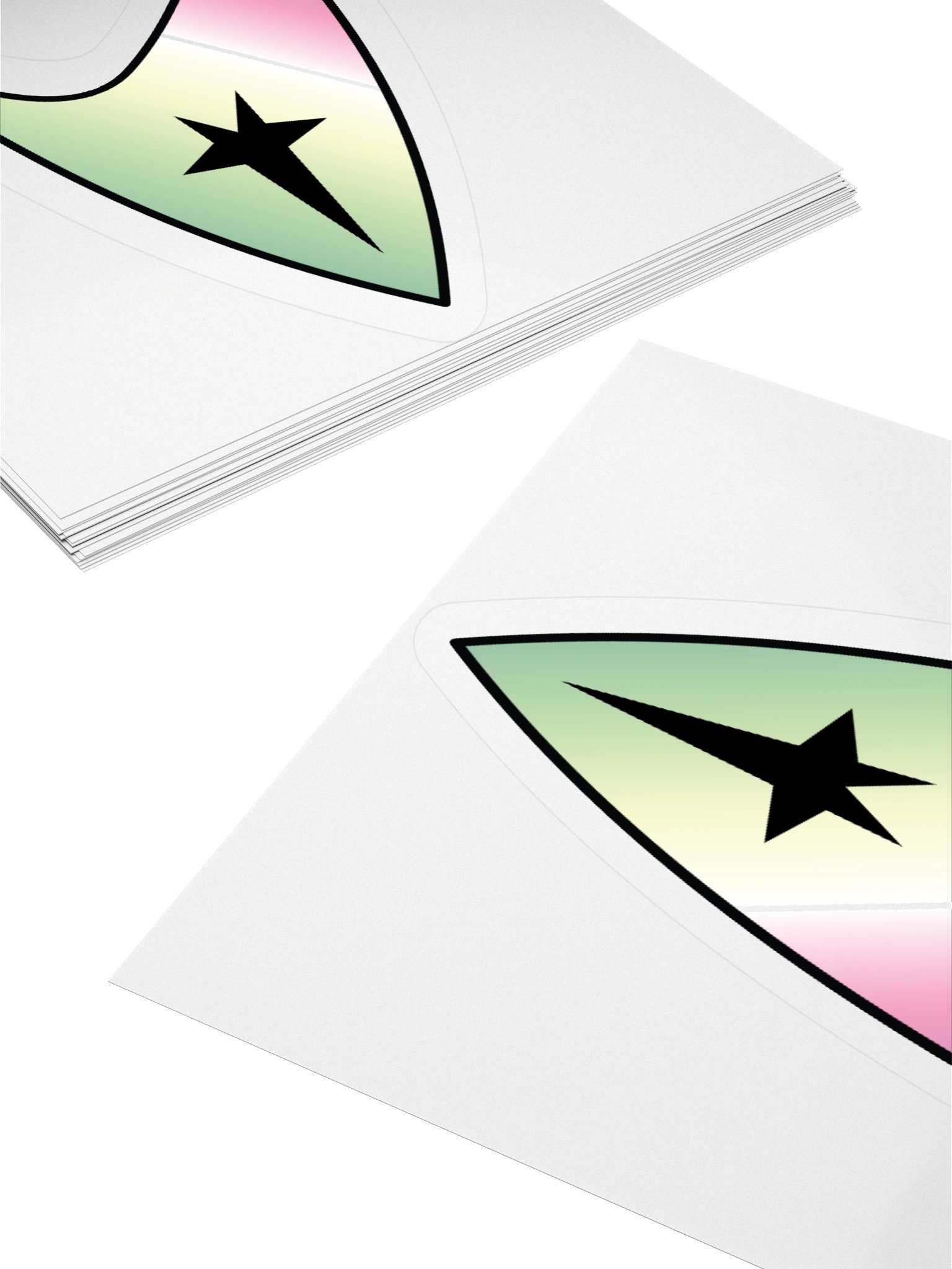 Genderfae Pride Gradient Starfleet Sticker product image (11)
