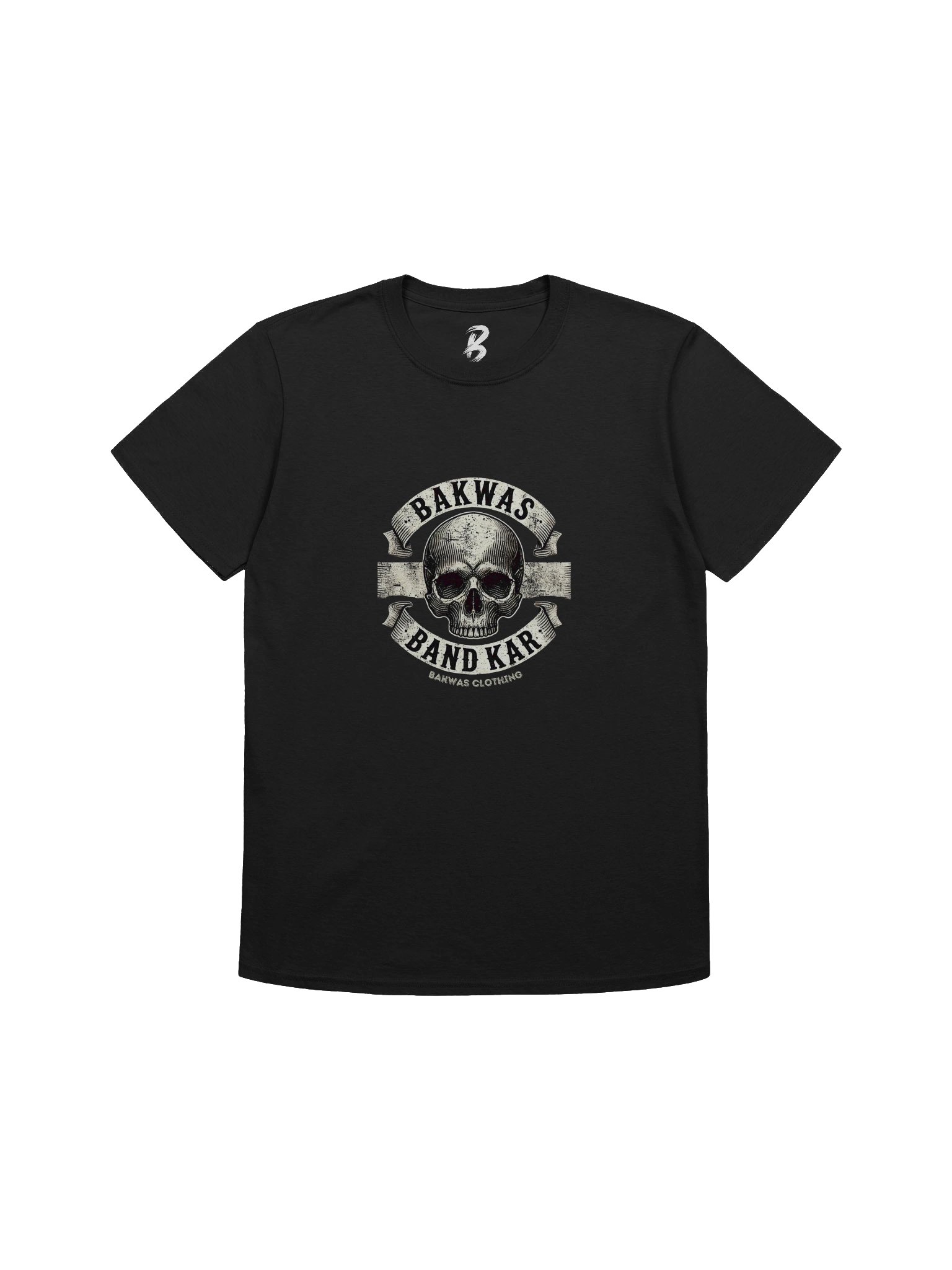 Bakwas Band Kar Skull T Shirt – Desi Streetwear Graphic Tee product image (1)