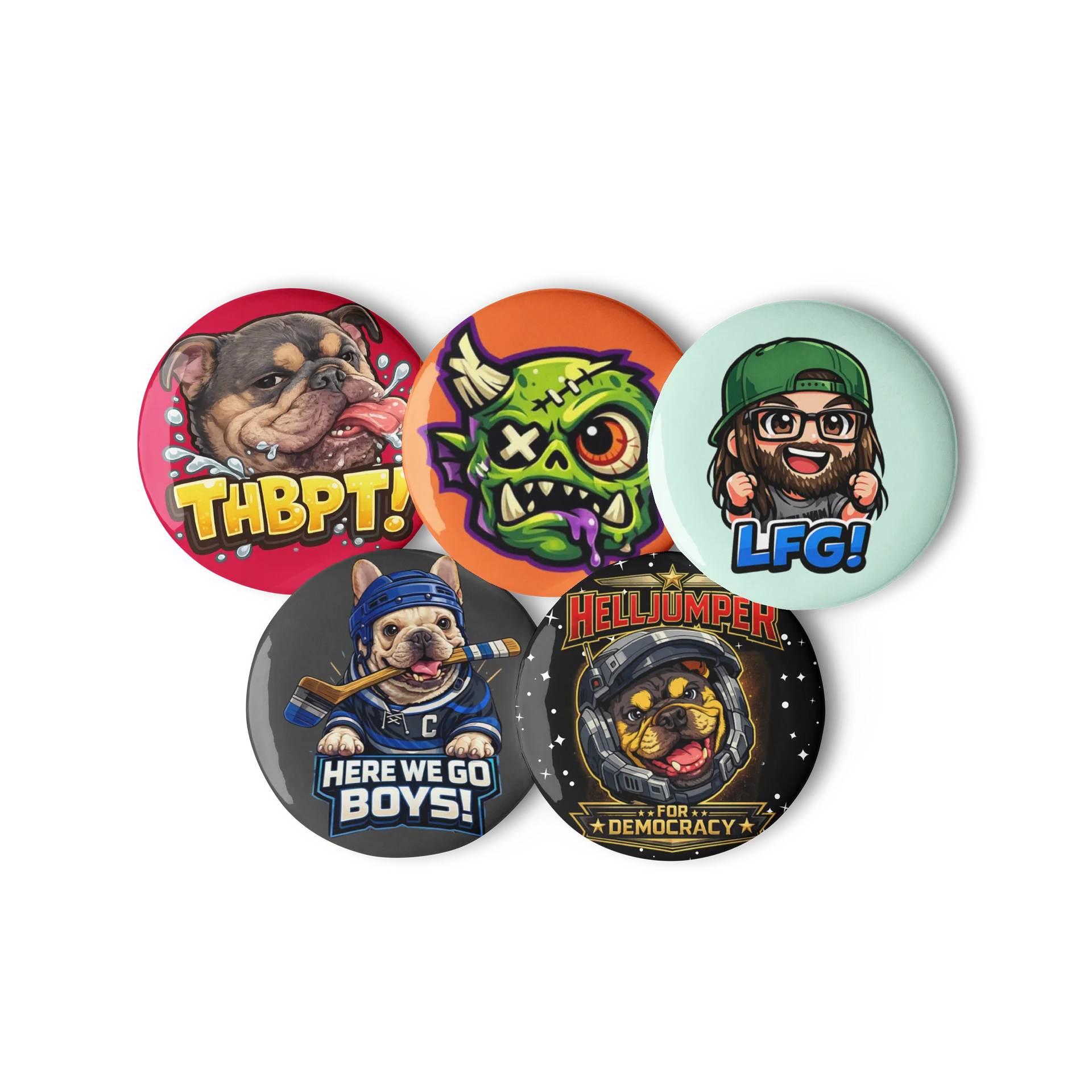 Straightedge Monster Random Button Pack product image (3)