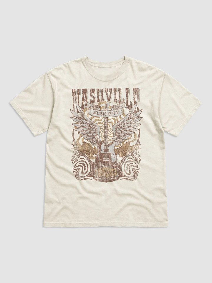 Nashville Music City T-Shirt | Retro-Style Western Grunge Tee for Travel and Road Trips product image (9)