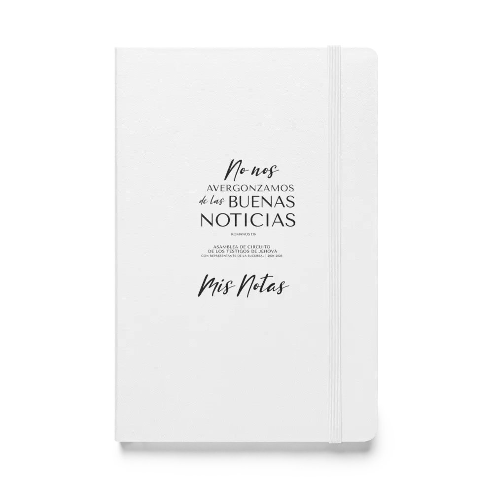 'No nos avergonzamos de las buenas noticias' Hardcover Notebook product image (11)