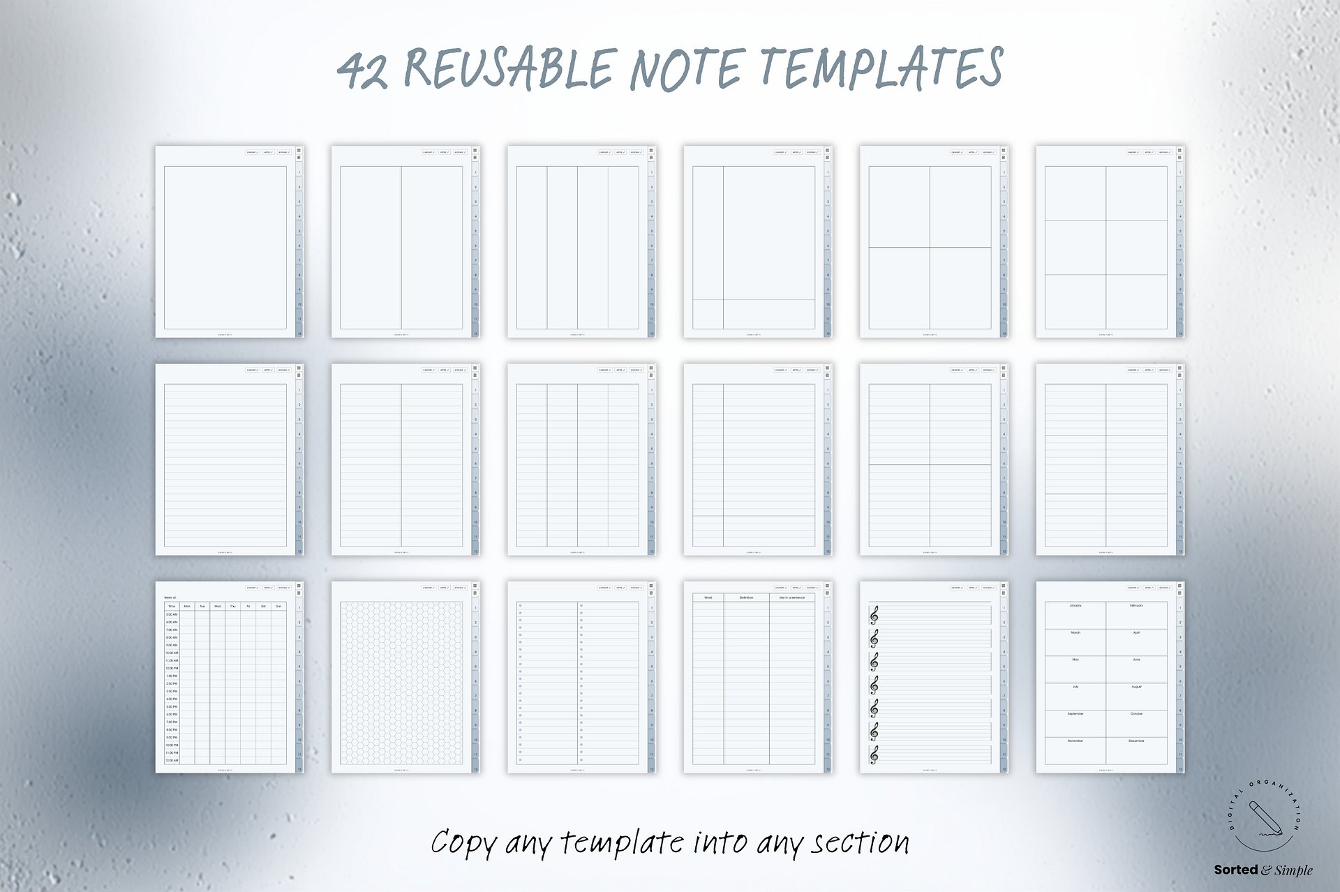 Smart Digital Notebook - Dusty Blue product image (8)