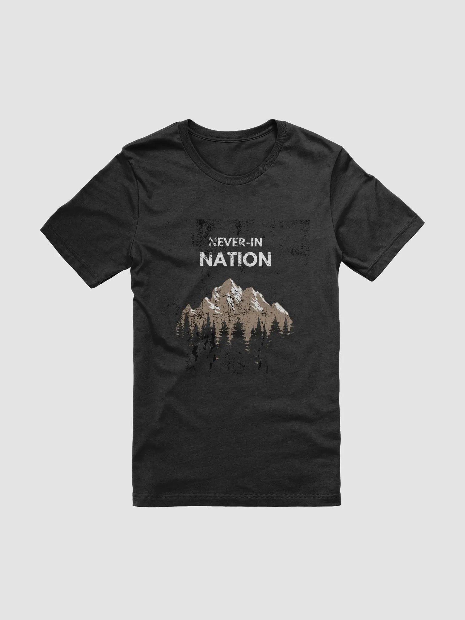 Never in nation. Weathered - Black Shirt product image (1)