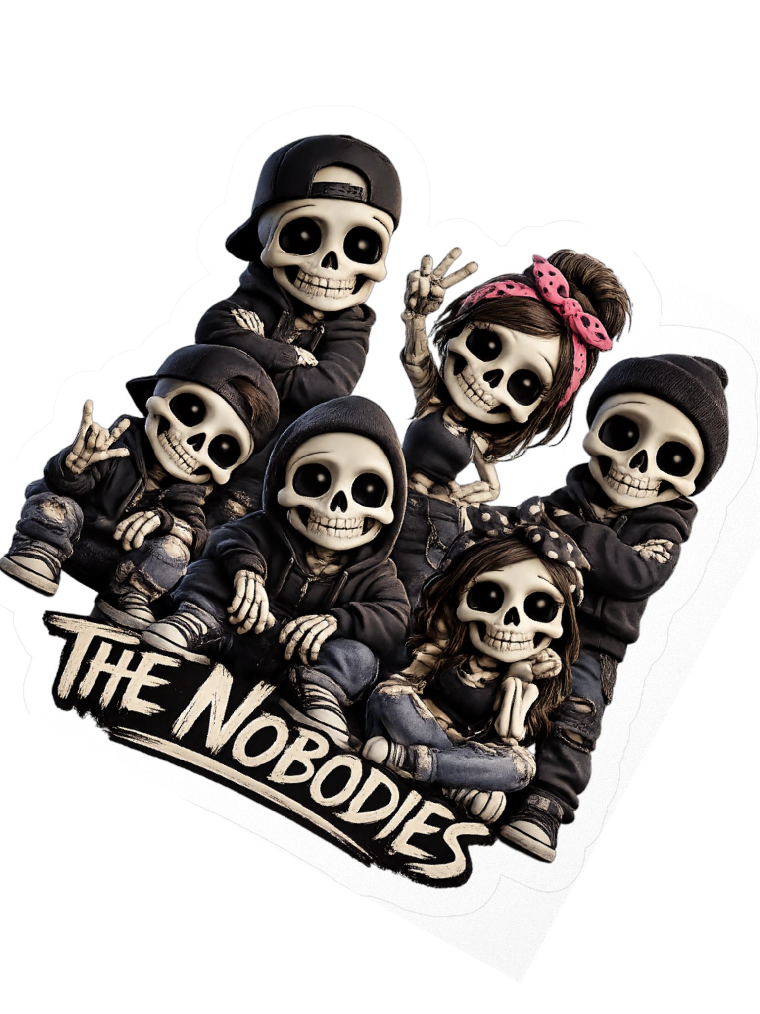 ''The Nobodies'' Kiss Cut Stickers product image (4)