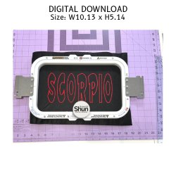 Scorpio Applique Embroidery Design product image (2)