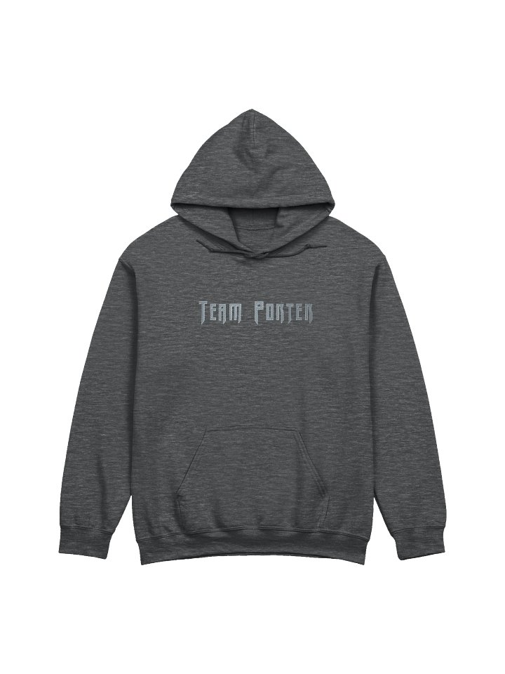 Team Porter Monochrome Embroidered Unisex Hoodie | Grey/Grey product image (1)