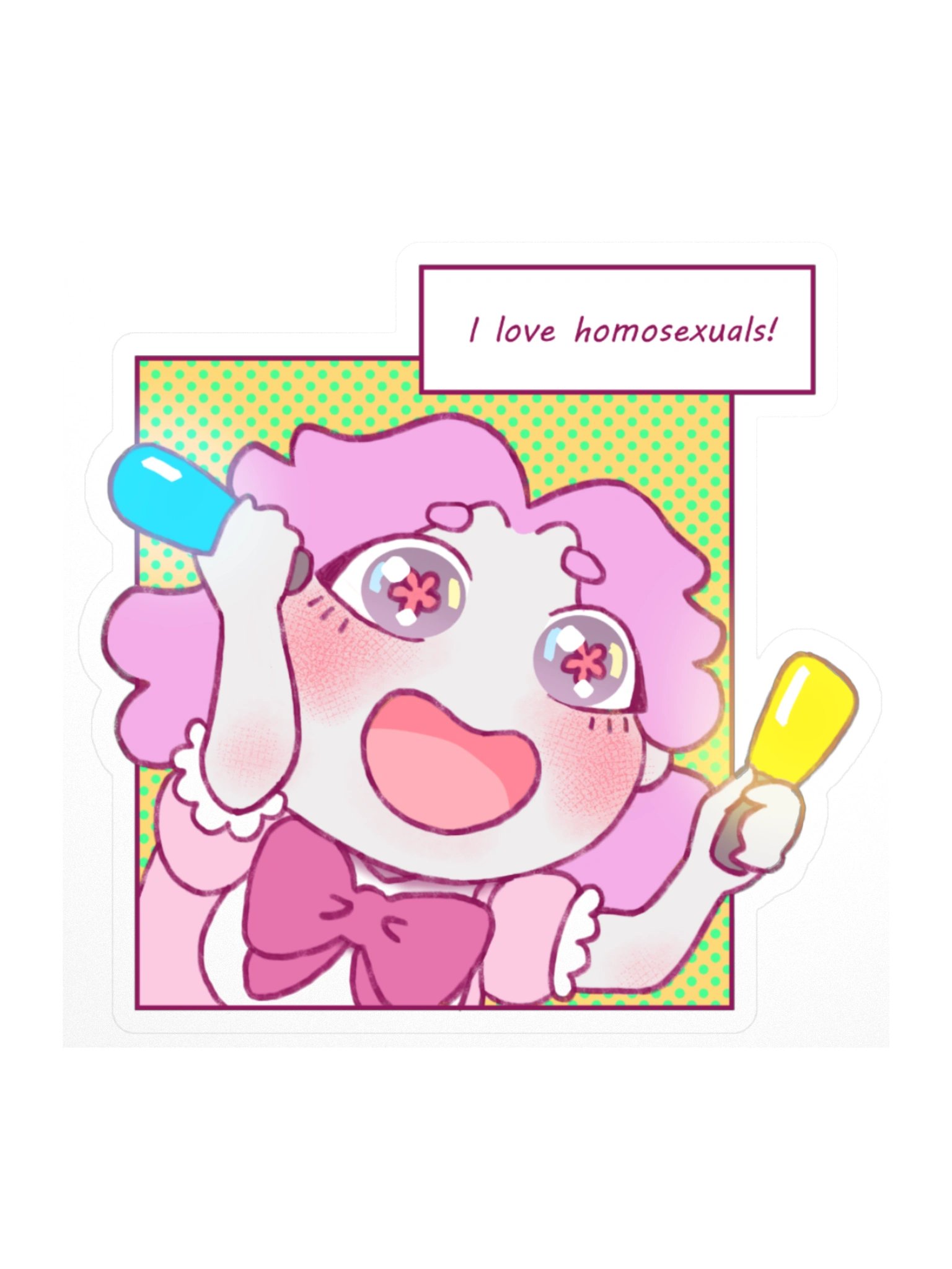 I Love Homosexuals! Sticker product image (1)