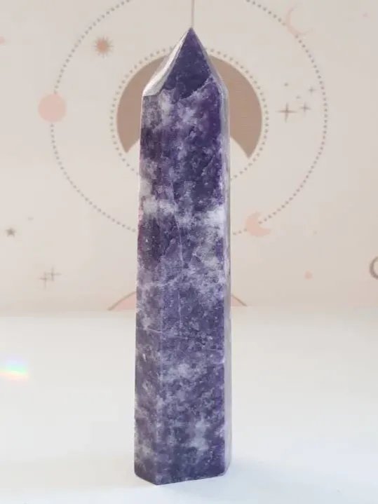 16 cm lepidolite tower product image (1)