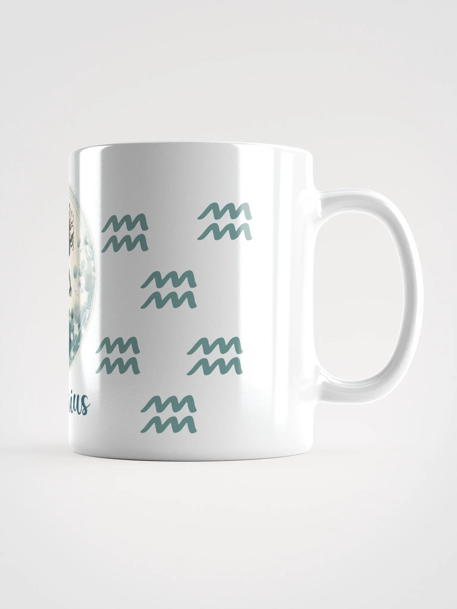 Aquarius Zodiac White Glossy Mug product image (3)