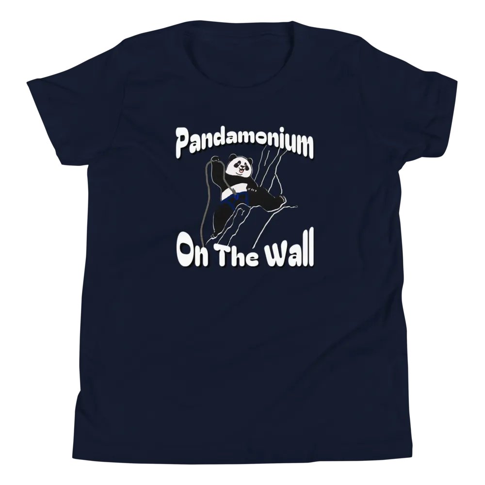 Pandamonium On The Wall - Youth Climbing T-Shirt product image (2)
