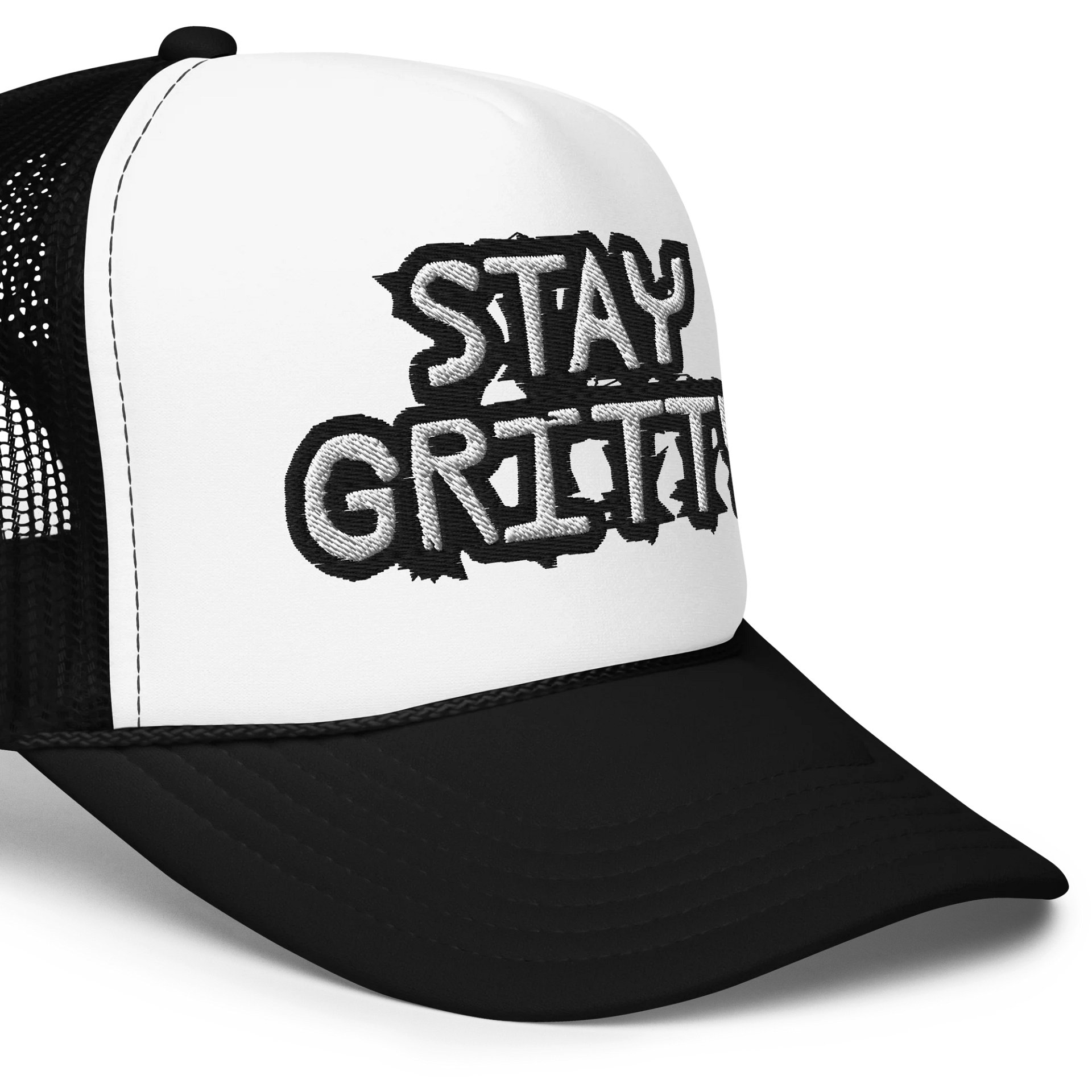 Stay Gritty Trucker Hat – Women’s Motivational Snapback product image (5)