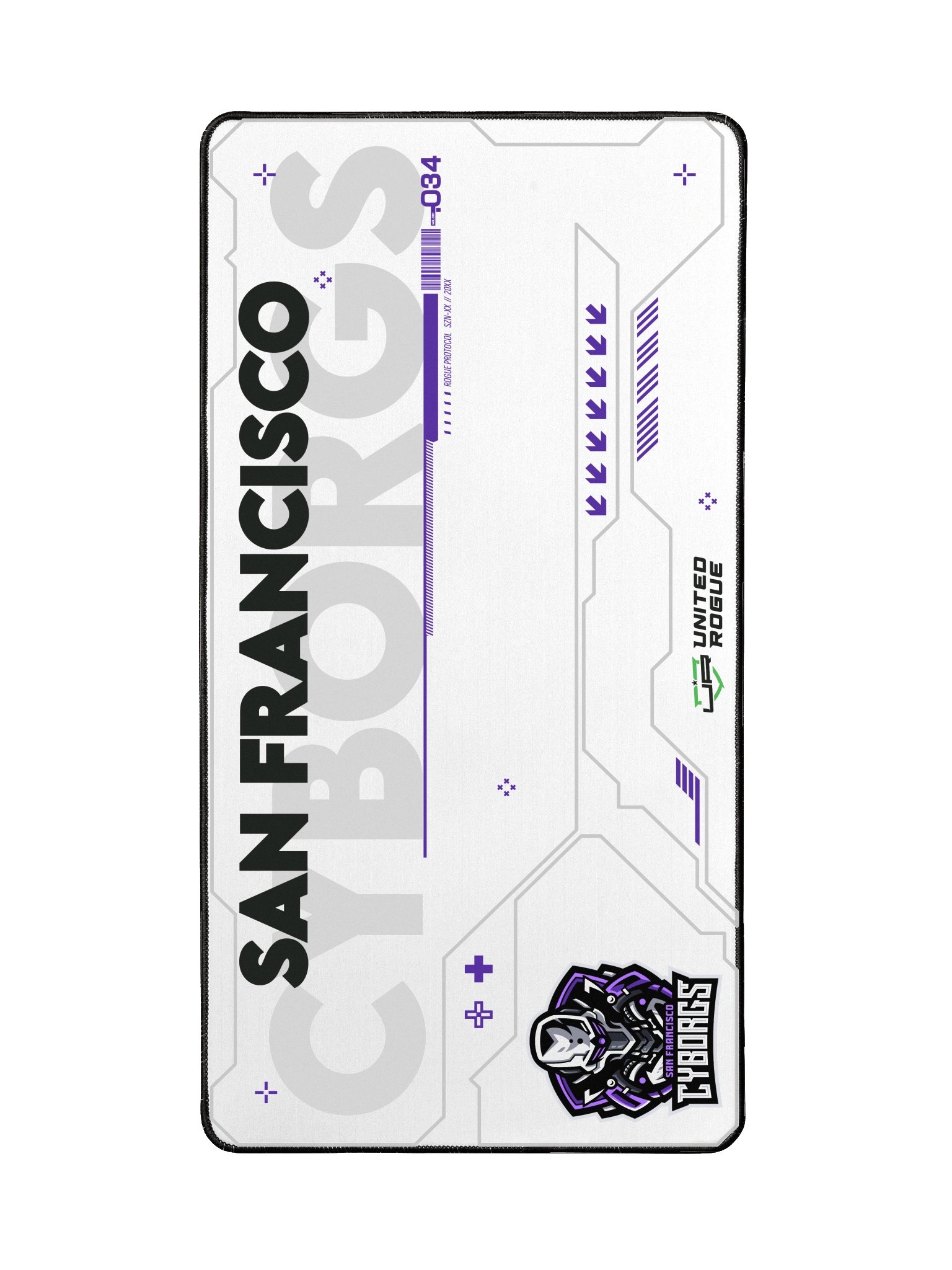 San Francisco Cyborgs White Desk Mat product image (2)