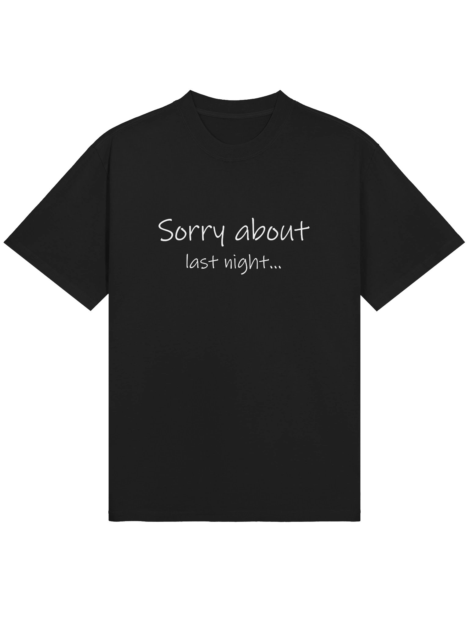 Sorry About Last Night Oversized Tee product image (1)