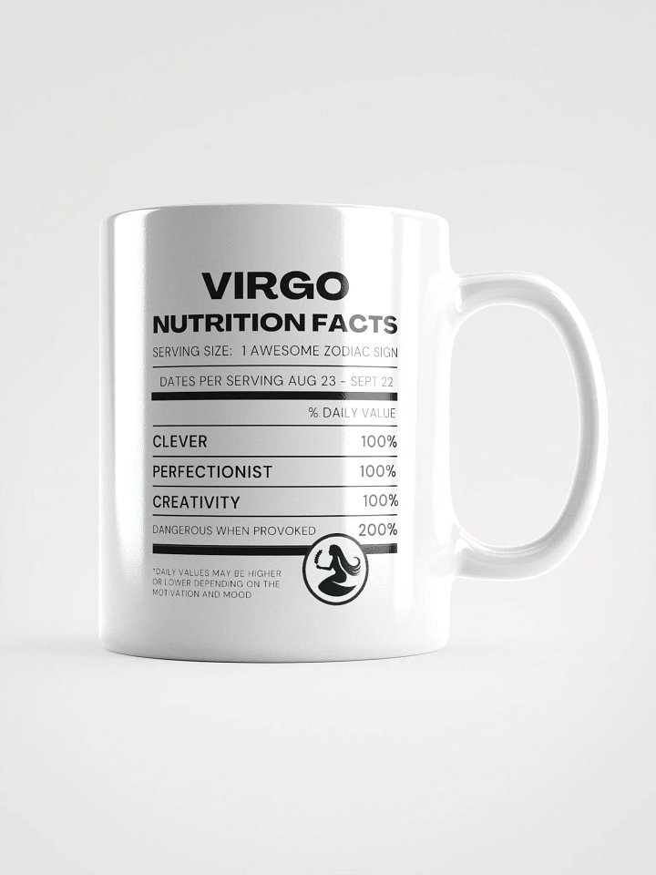 Virgo Nutrition Facts Mug product image (2)