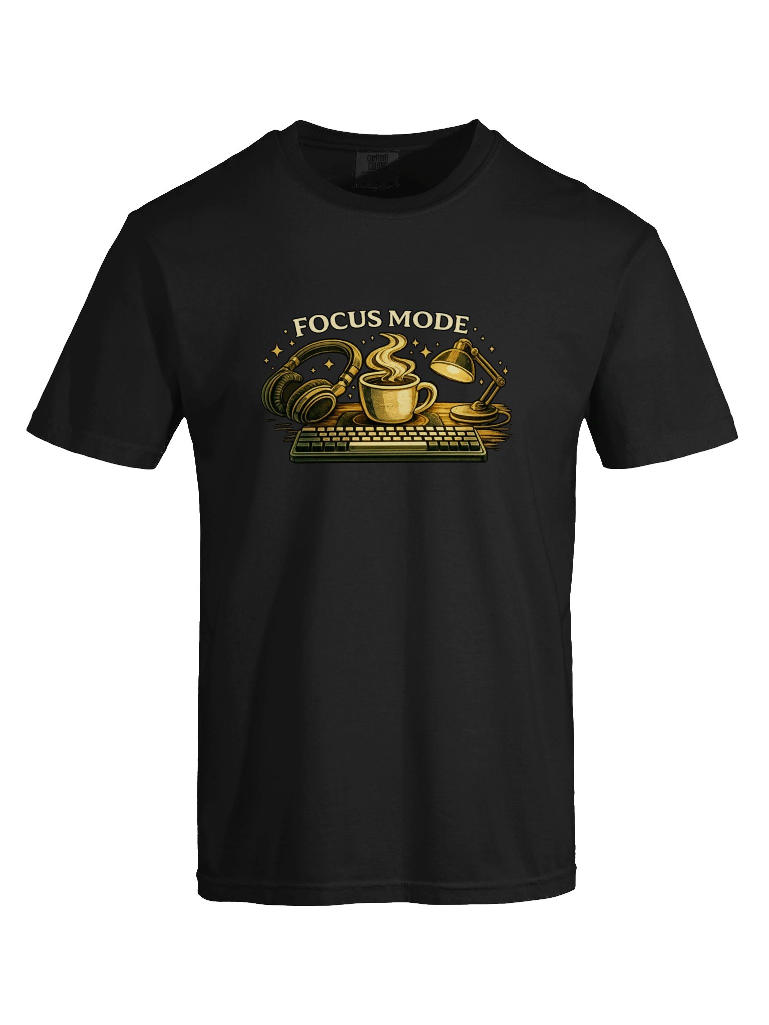 Focus Mode – Coffee Workspace Productivity T-Shirt product image (29)