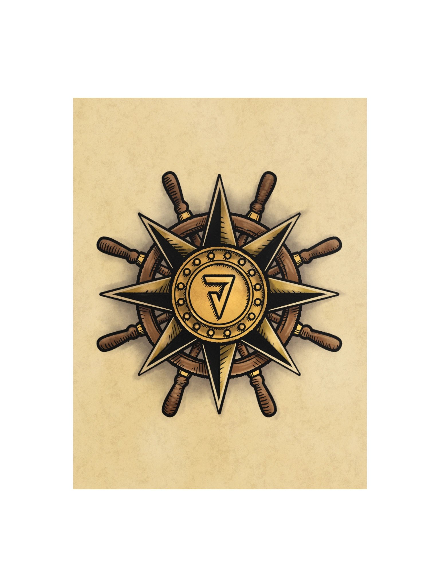 Jevination Compass Rose Poster! (Large Size) product image (1)