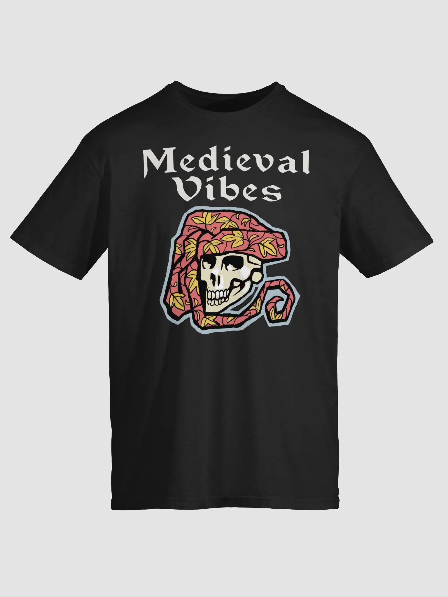 Medieval Vibes funny Skull T-Shirt product image (19)