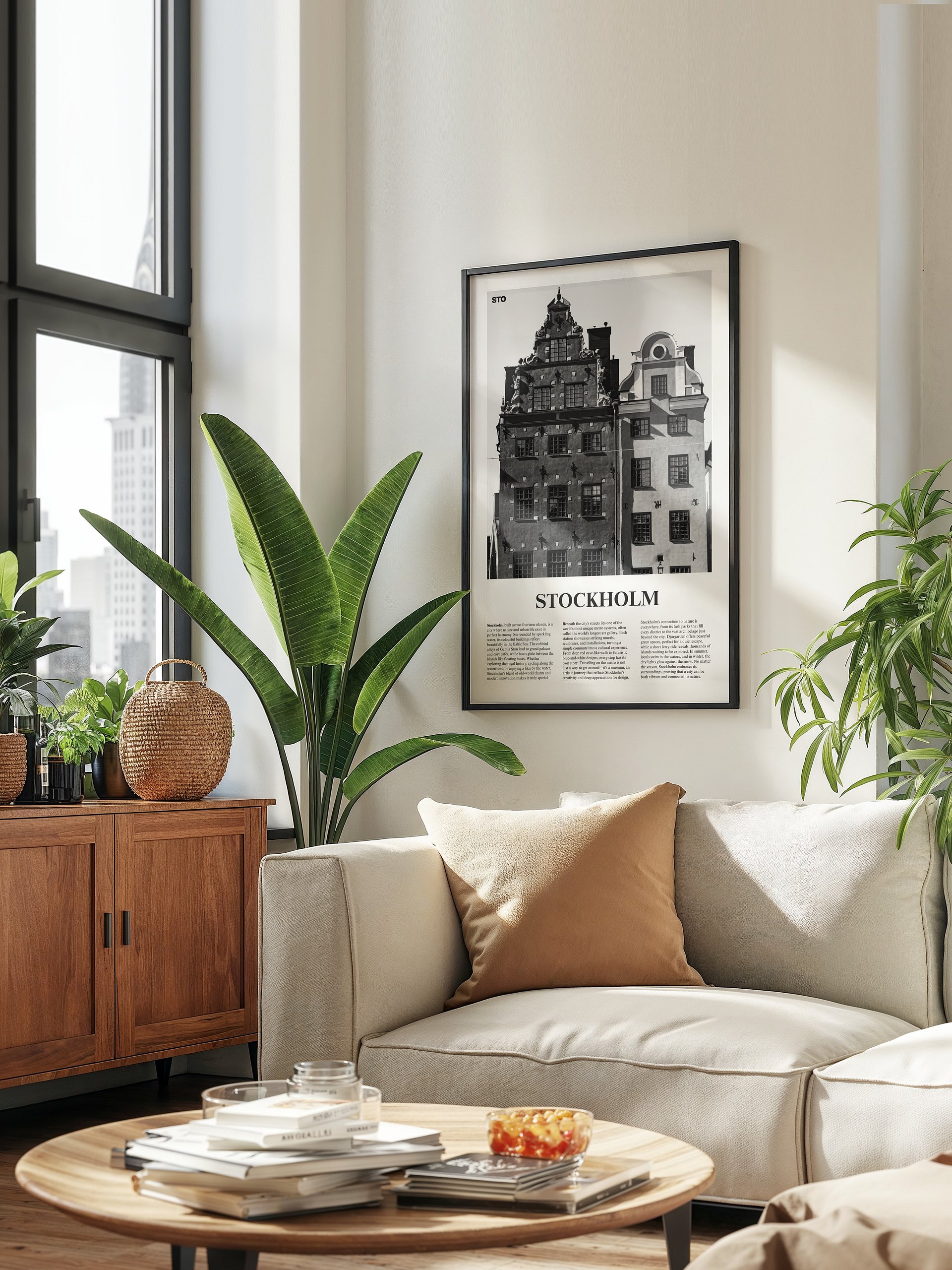 Stockholm 01 Newspaper Poster | Framed product image (13)