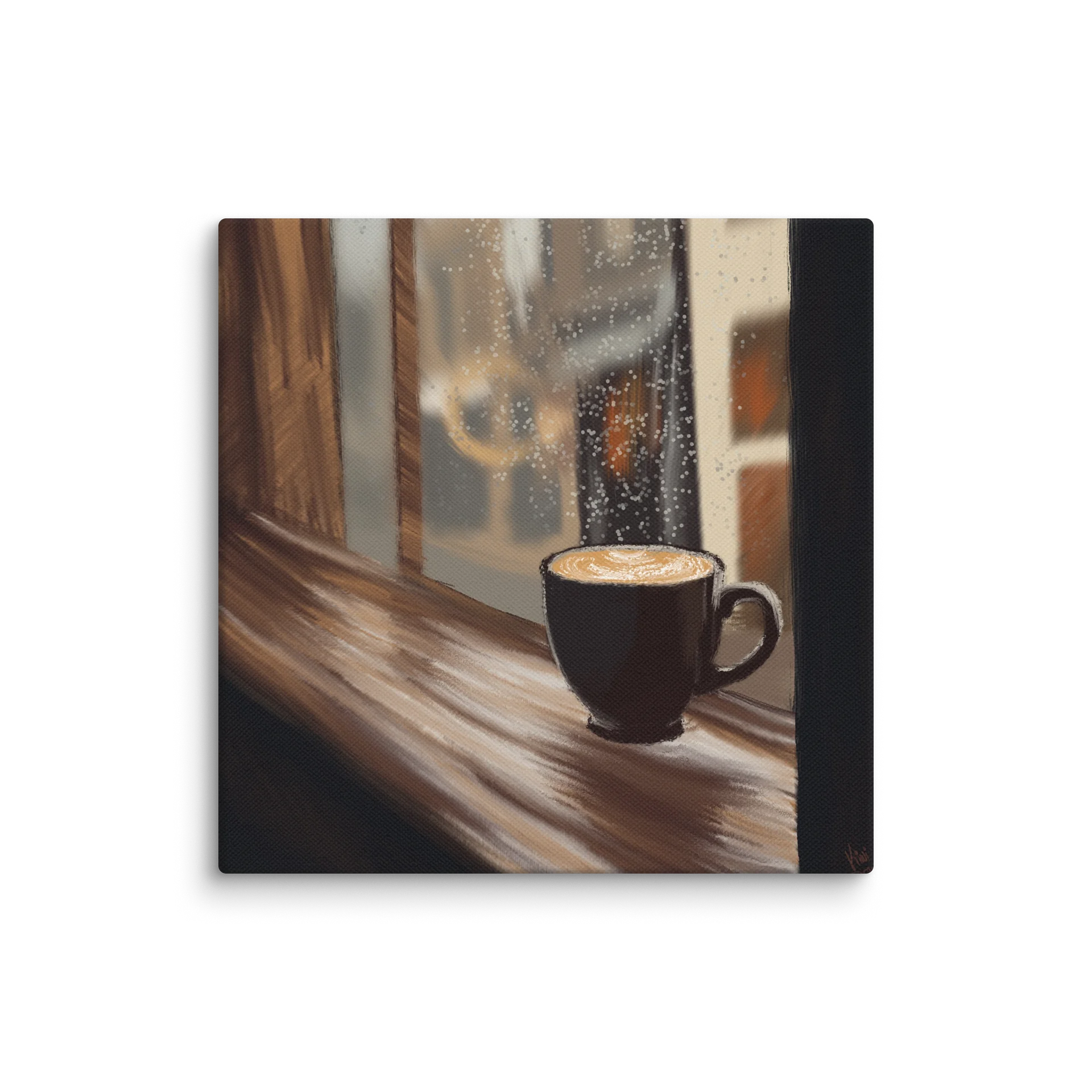 Latte on a rainy fall day product image (3)