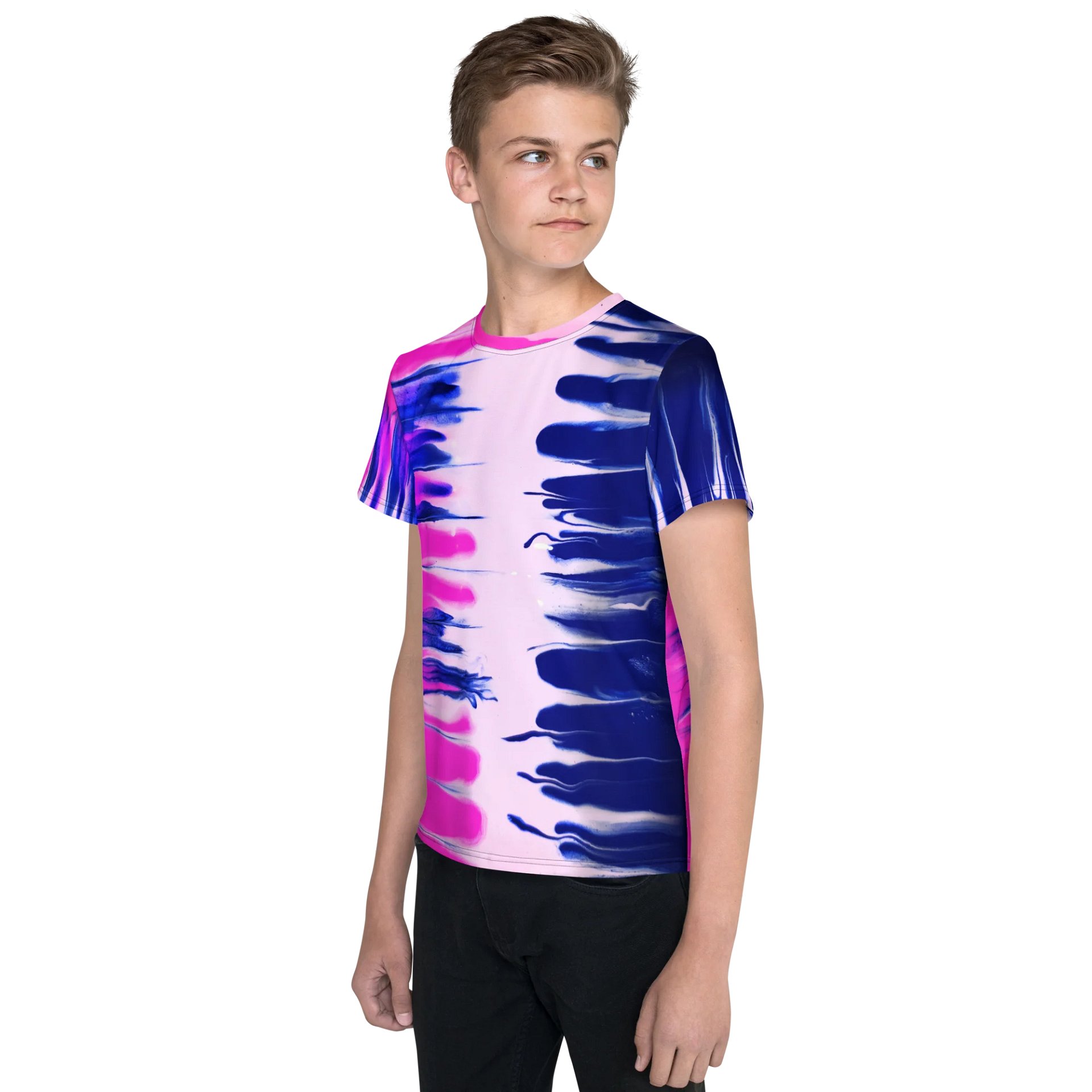 Transgender Flag Collection All-Over Print Youth Crew Neck T-Shirt by Sublicolor product image (3)