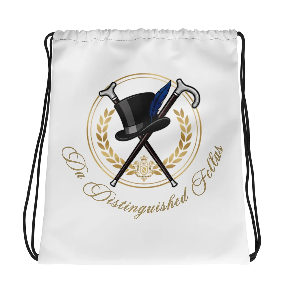 Distinguished Fellas' All-Over Drawstring Bag product image (1)