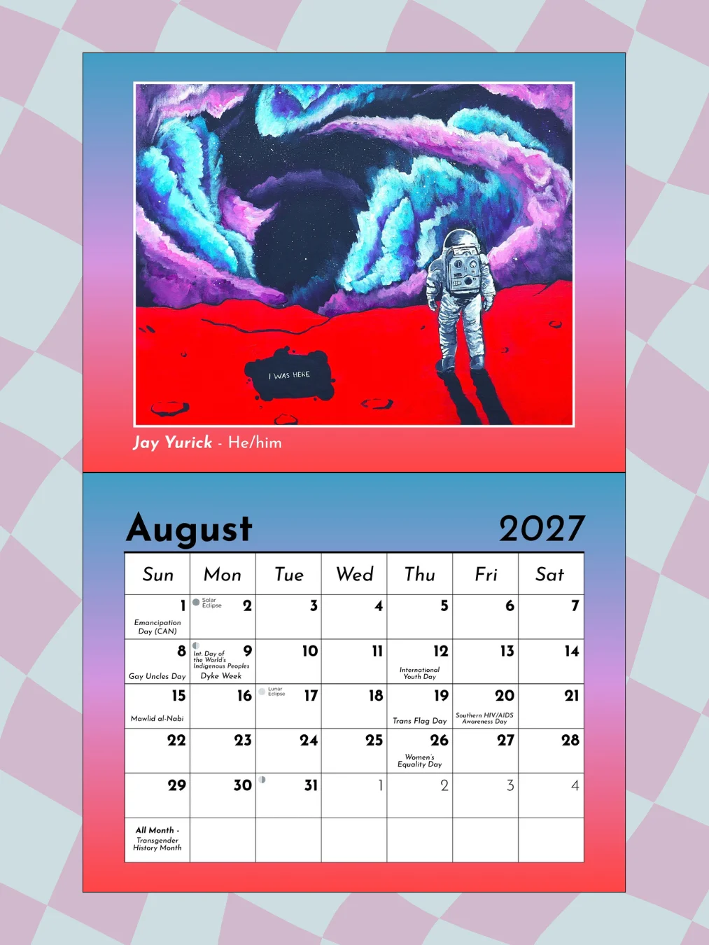 PRE-ORDER: 2027 2SLGBTQIA+ Calendar product image (3)