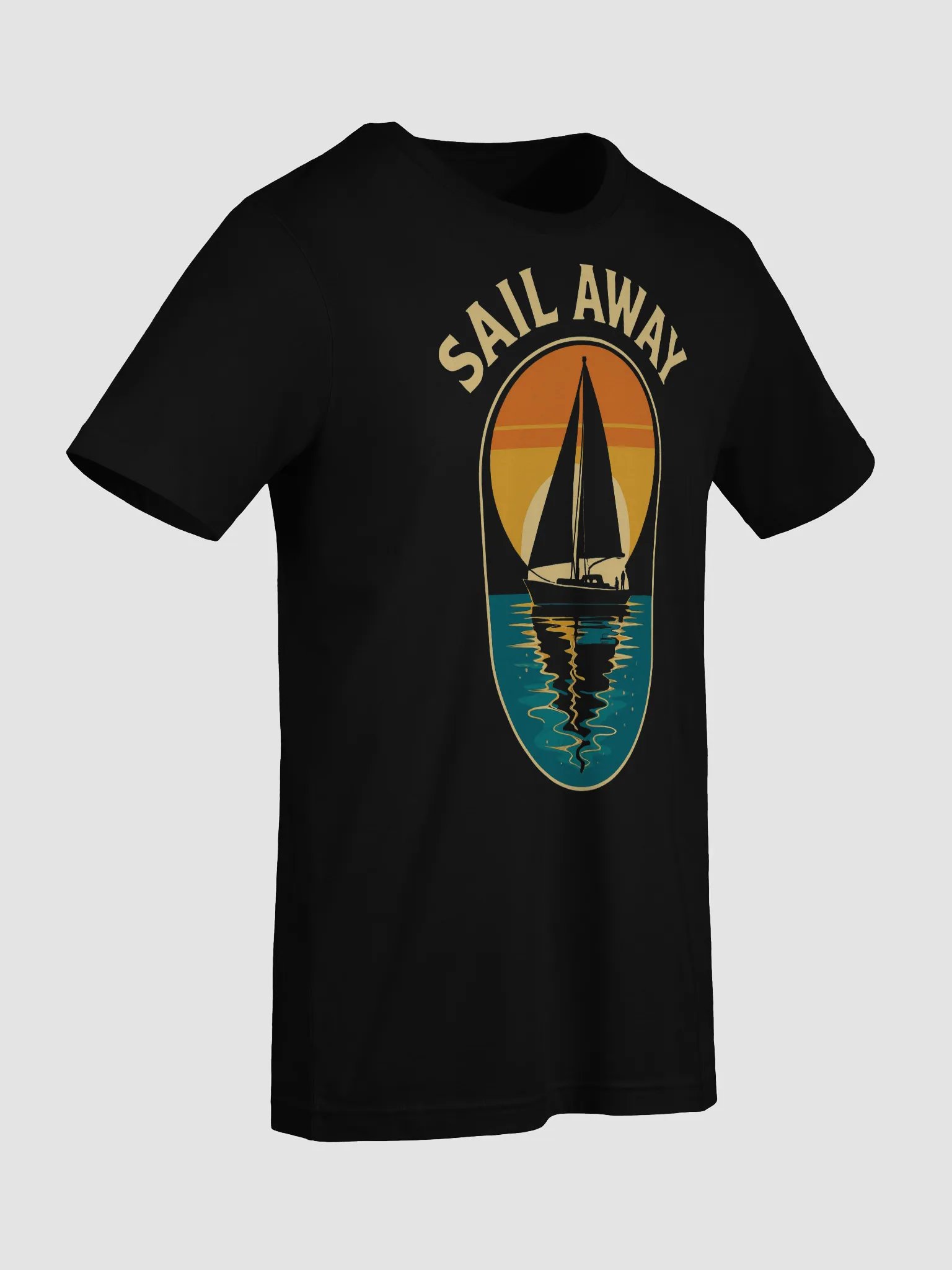 Sail Away – Retro Sunset Sailing Artwork product image (21)