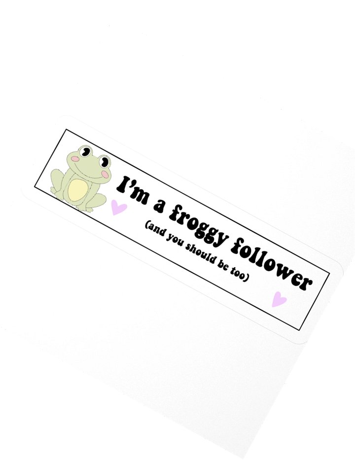 "I'm A Froggy Follower" Sticker product image (6)