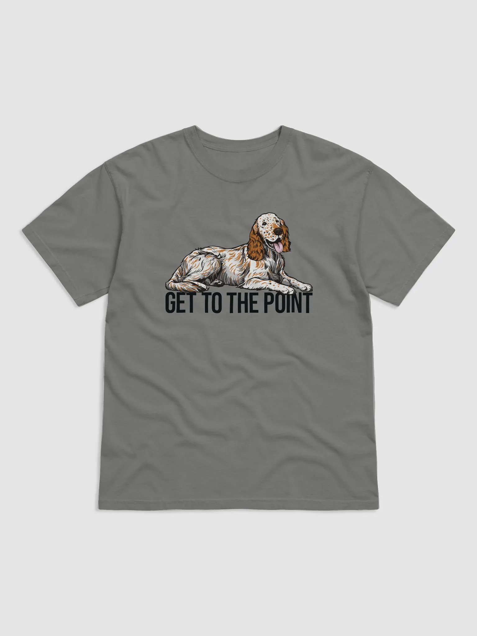 Get to the Point T-Shirt of an English Setter (Orange) | Funny T-Shirt for English Setter Paw-rents product image (1)