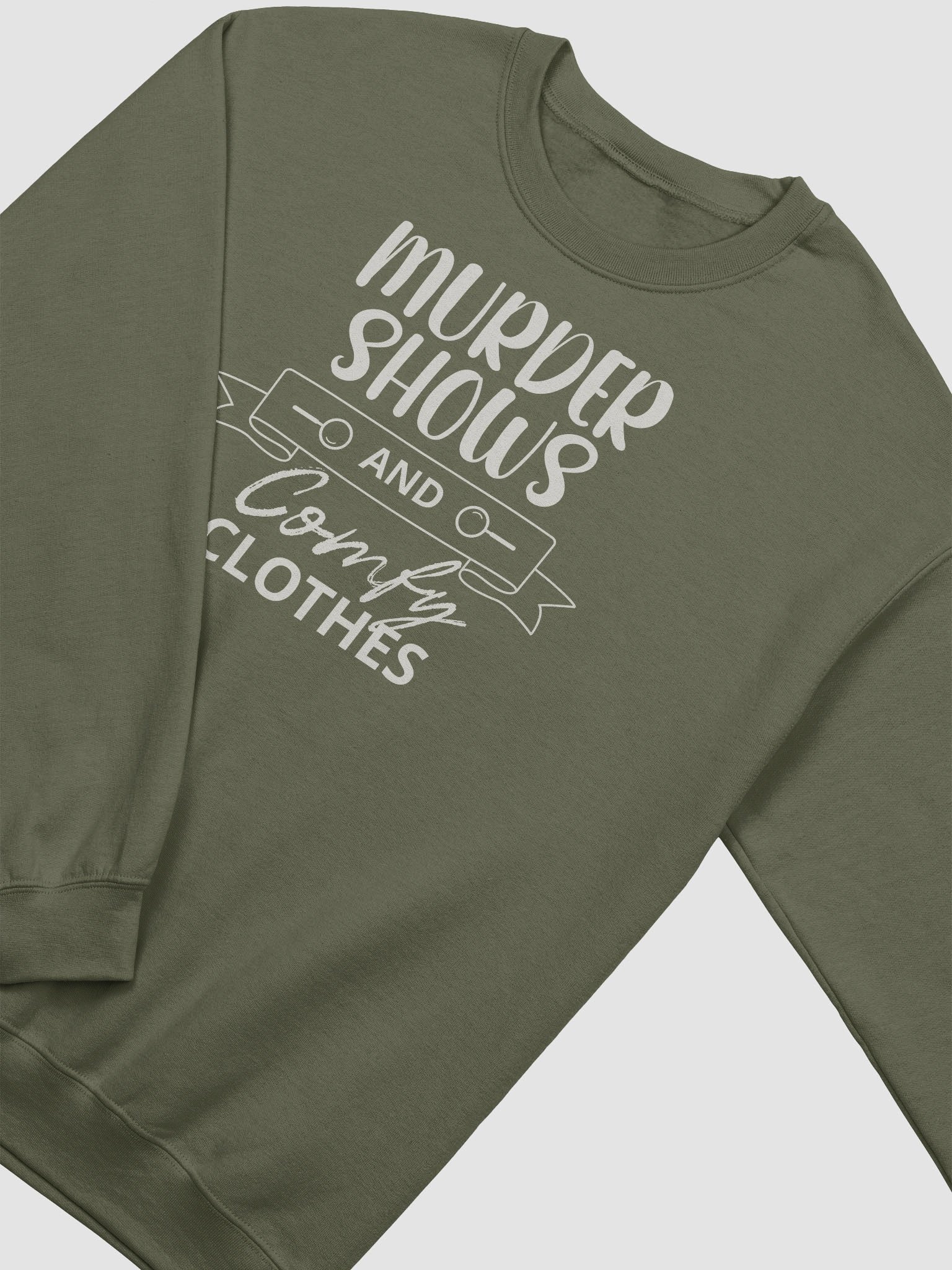 Murder Shows and Comfy Clothes Halloween Sweatshirt - Dark product image (4)