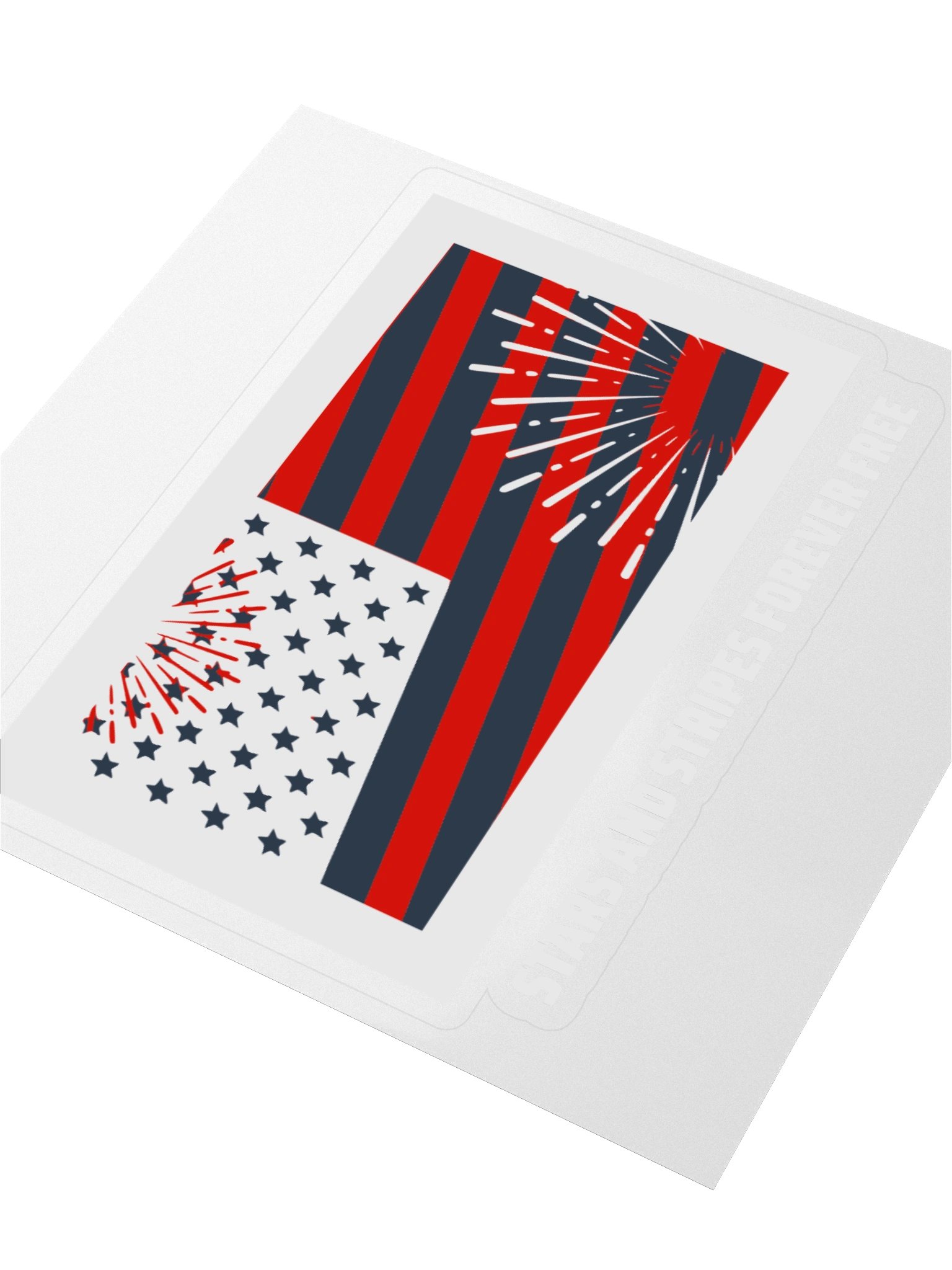 Firework Flag Kiss Cut Stickers product image (3)