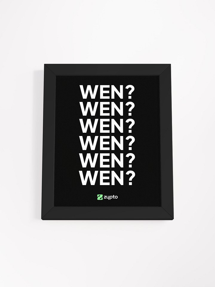 WEN? Framed Poster product image (1)