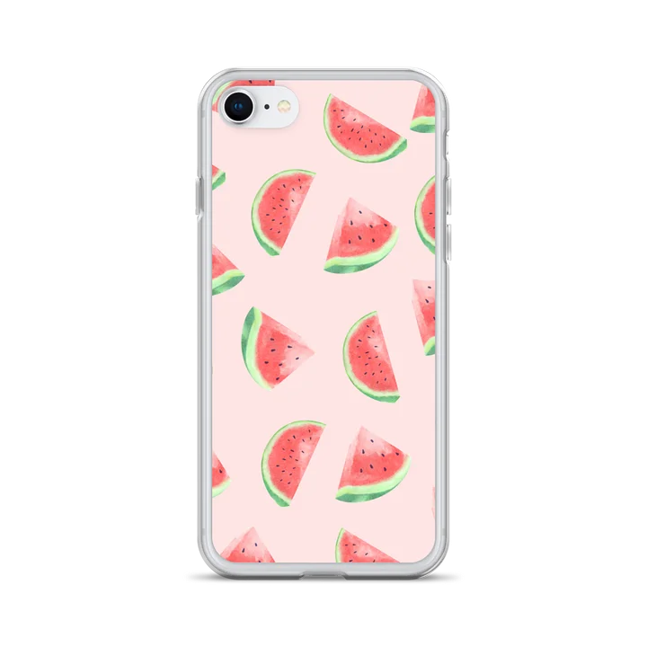 Pink Watermelon Clear iPhone Case product image (28)