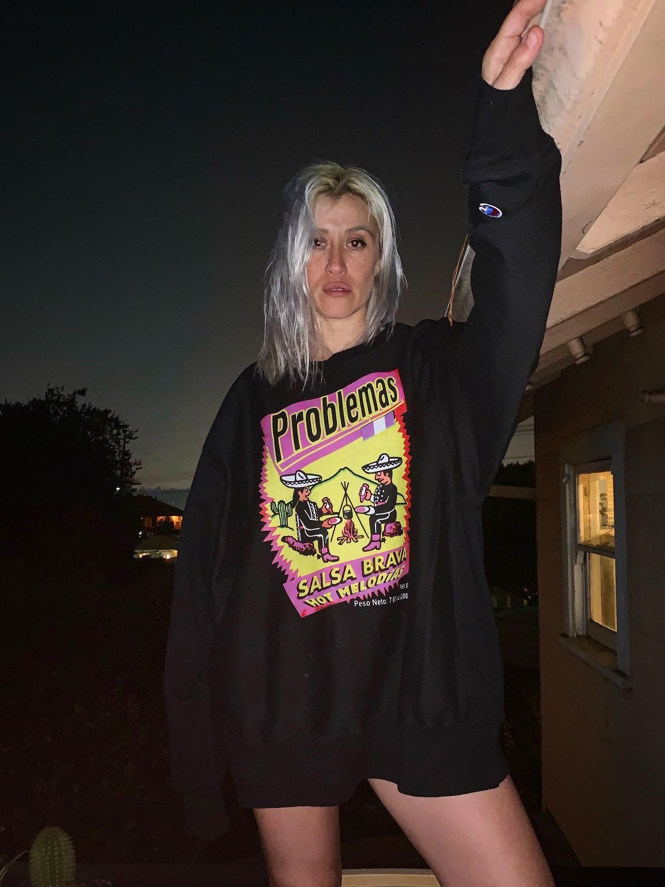 problemas salsa brava champion crew sweatshirt the coziest shit ever product image (1)
