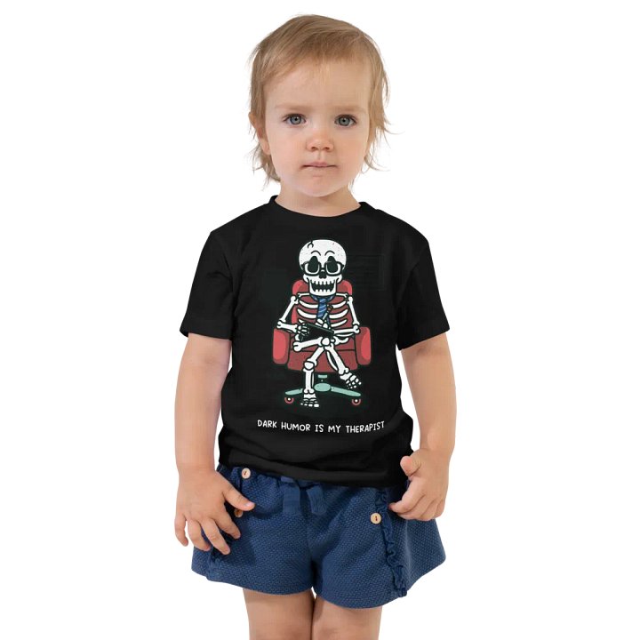Kids Dark Humor Is My Therapist Shirt product image (1)