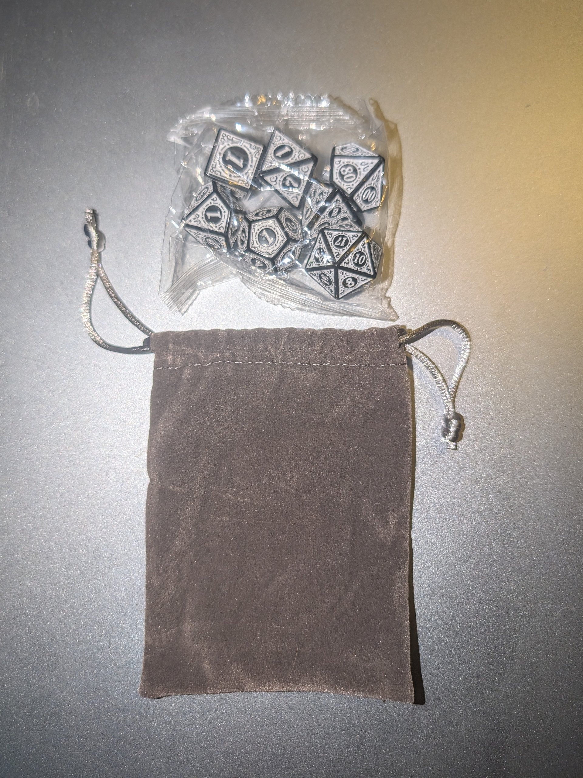 Mythic RPG Dice Sets with Printed Velvet Drawstring Pouches product image (2)