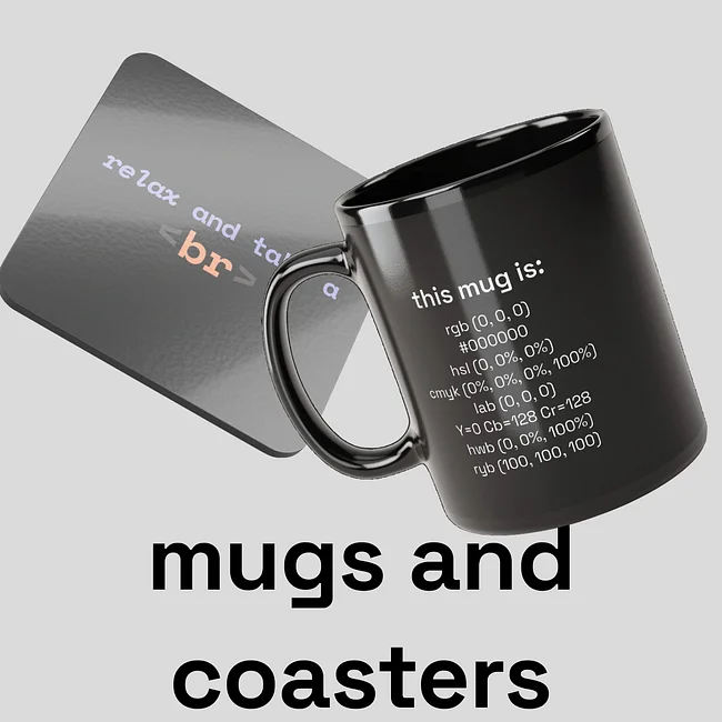 Mugs and coasters