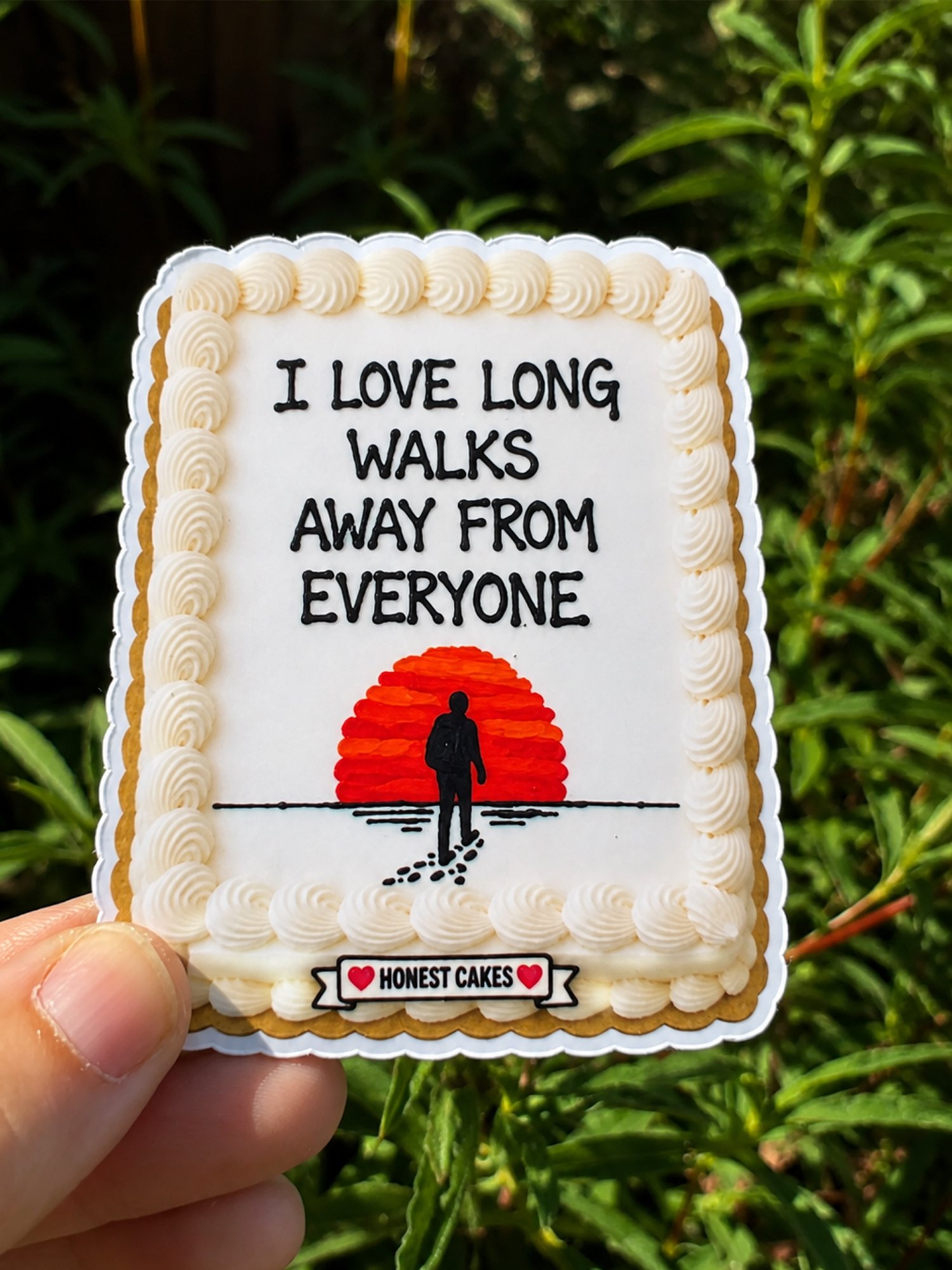 FRIDGE MAGNET: I Love Long Walks Away From Everyone - FREE SHIPPING product image (2)
