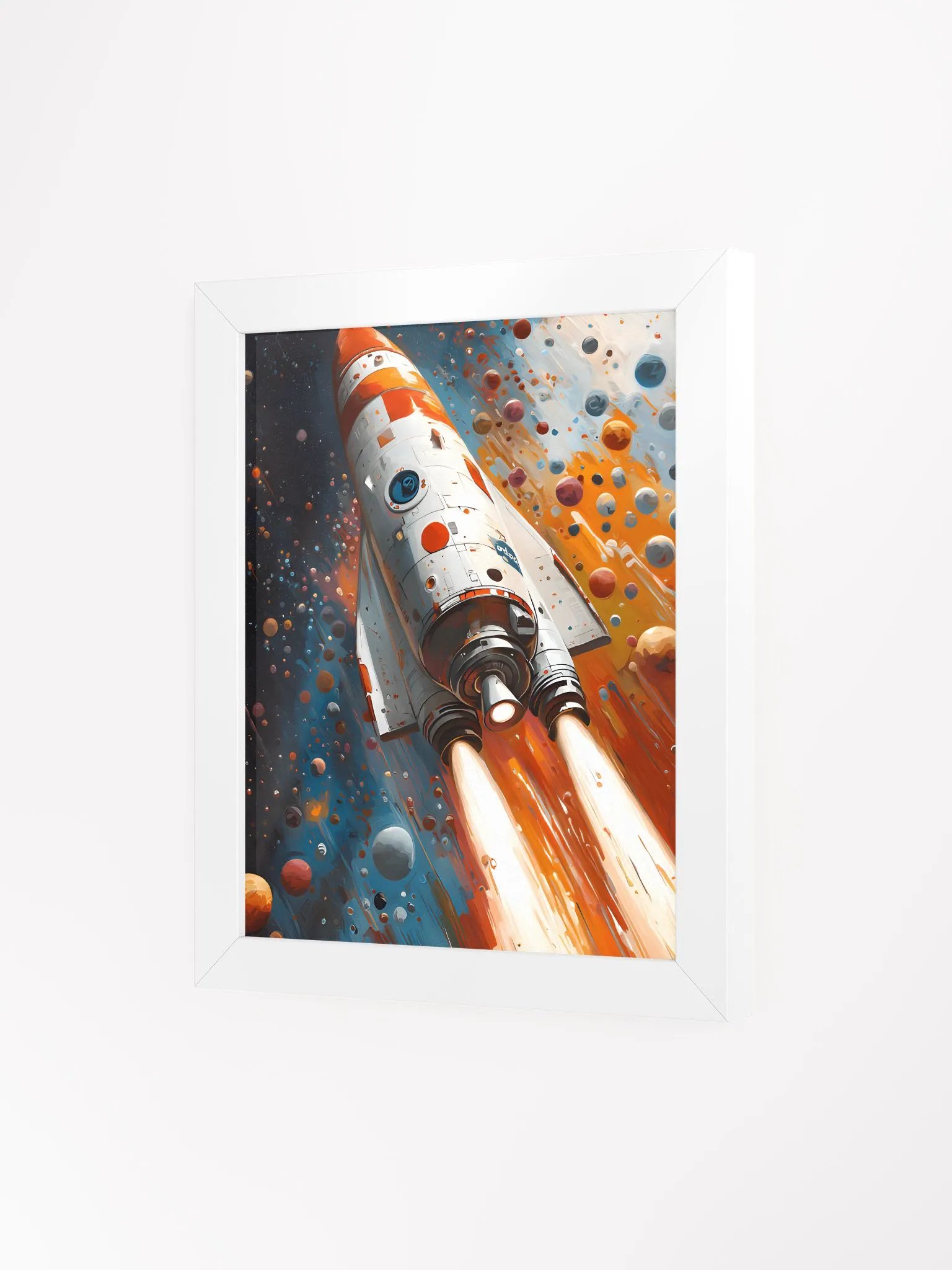 Framed wall art, titled 