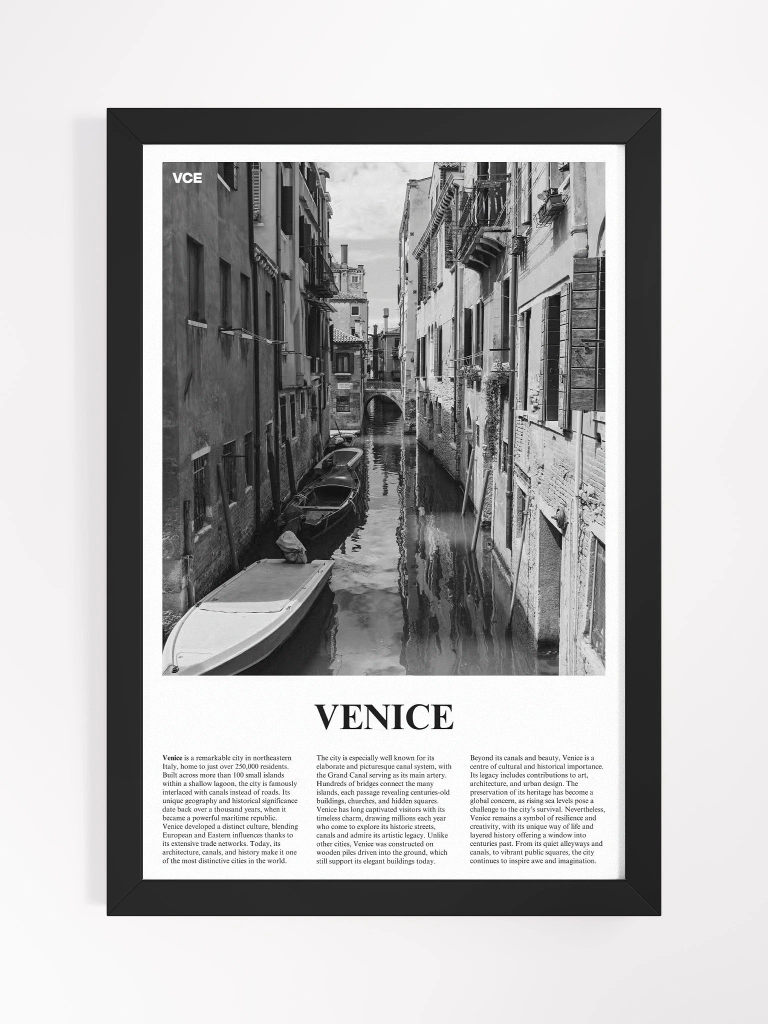 Venice 03 Newspaper Poster | Framed product image (5)
