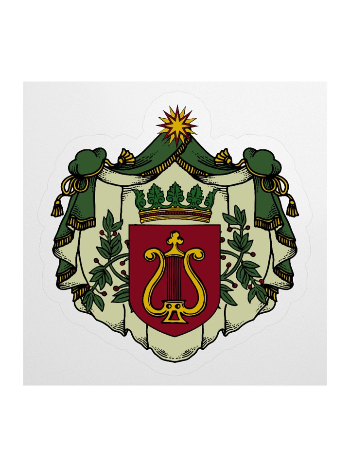 Elven Minstrels’ Crest Kiss Cut Sticker product image (2)
