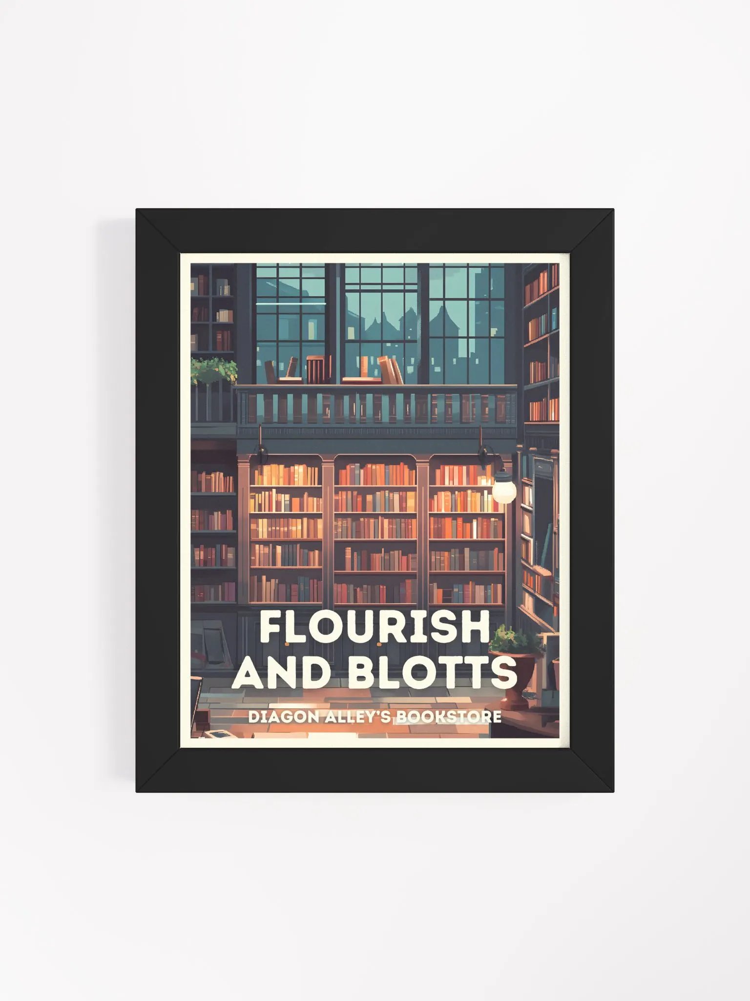 Magical Bookstore Vintage Travel Poster product image (4)
